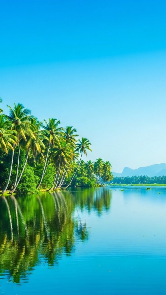 medium vecteezy nature background nature wallpaper lush palm trees line a 71807380 medium